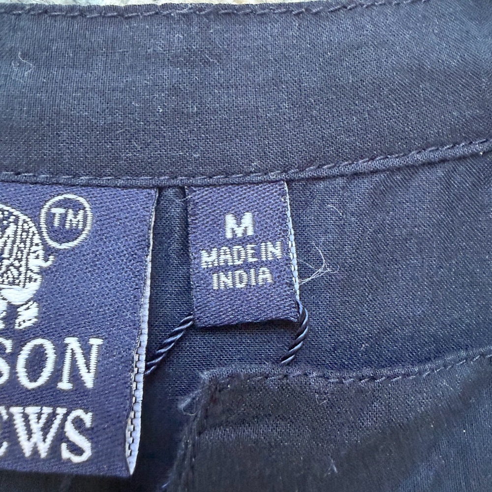NWT Madison Mathews Folly Navy Eyelet Mini Dress, Size Medium - Picture 3 of 7